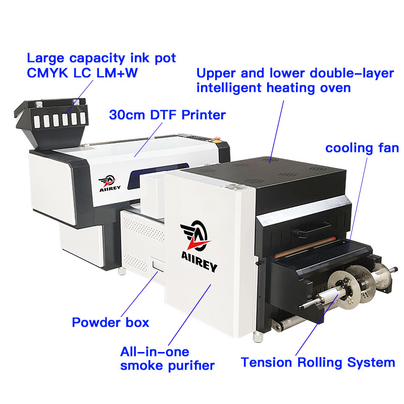 A2 couleur CMYK W LC LM nanomètre NY de Machine Double Head neuf d'imprimante du T-shirt DTF
