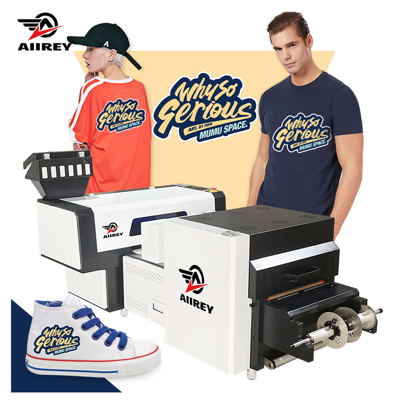 Imprimante automatique de T-shirt du jet d'encre DTF de film d'ANIMAL FAMILIER de la tête i3200 de vente de vente chaude d'usine pleine 40cm double avec la poudre mA de flaque