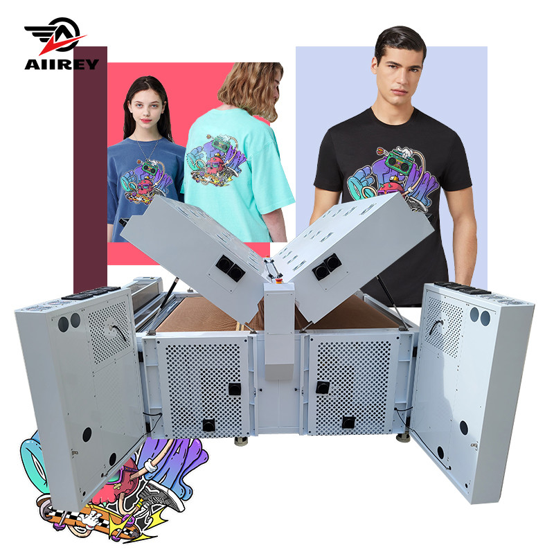 Efficace DTF pulvérisateur 400KG Vibration du moteur Doubles fours chauffage rapide Détection automatique
