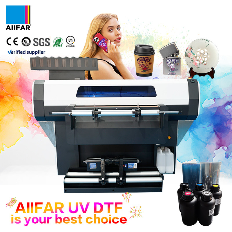 Productivité Imprimante à rouleaux UV DTF à jet d'encre Imprimante à autocollants à cristaux UV