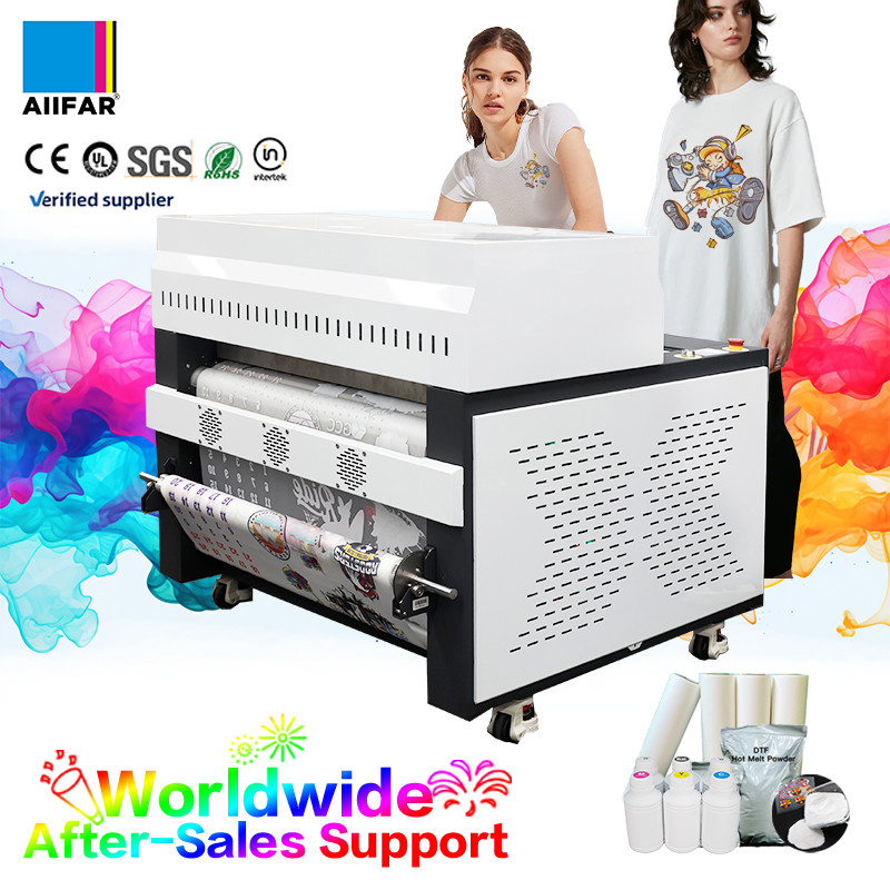 Machine à secouer la poudre DTF compacte multifonctionnelle avec système d'induction automatique de film à tension constante